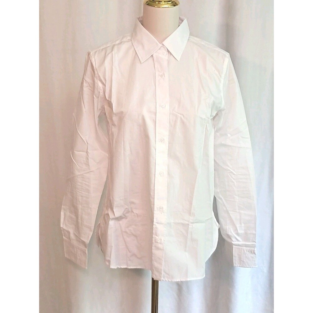 J.Crew Jules Classic Fit Cotton Poplin Shirt White PLEASE READ CN474 Size 6 NWT - Picture 1 of 10